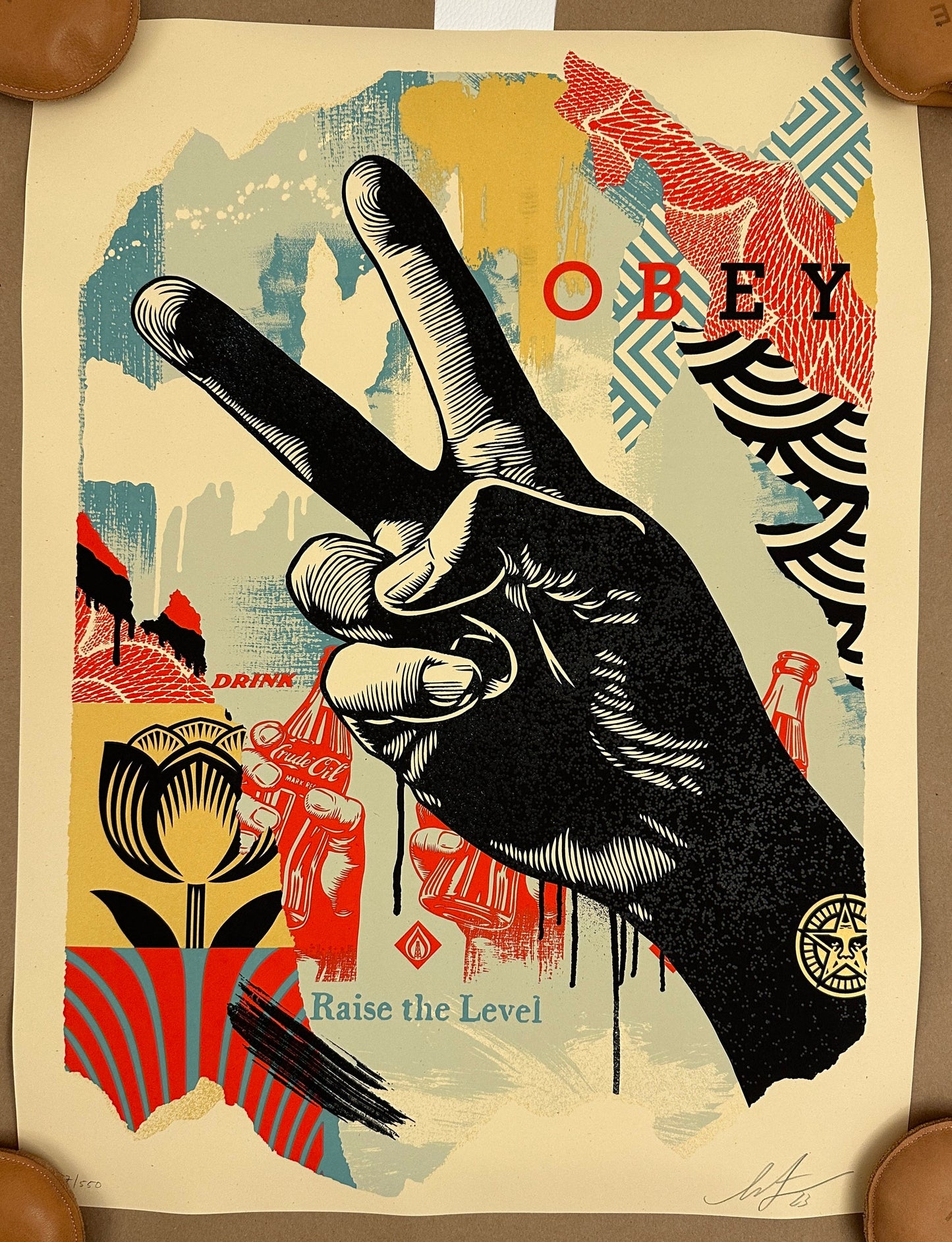 Raise the Level (Peace) by Shepard Fairey by OBEY (Shepard Fairey) - Signature Fine Art