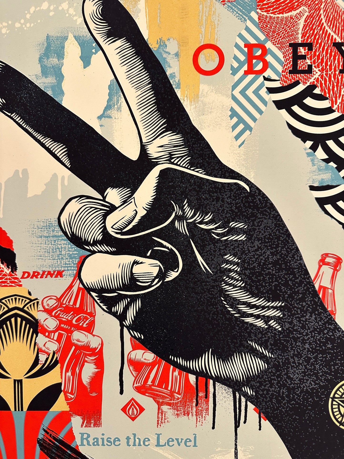Raise the Level (Peace) by Shepard Fairey by OBEY (Shepard Fairey) - Signature Fine Art