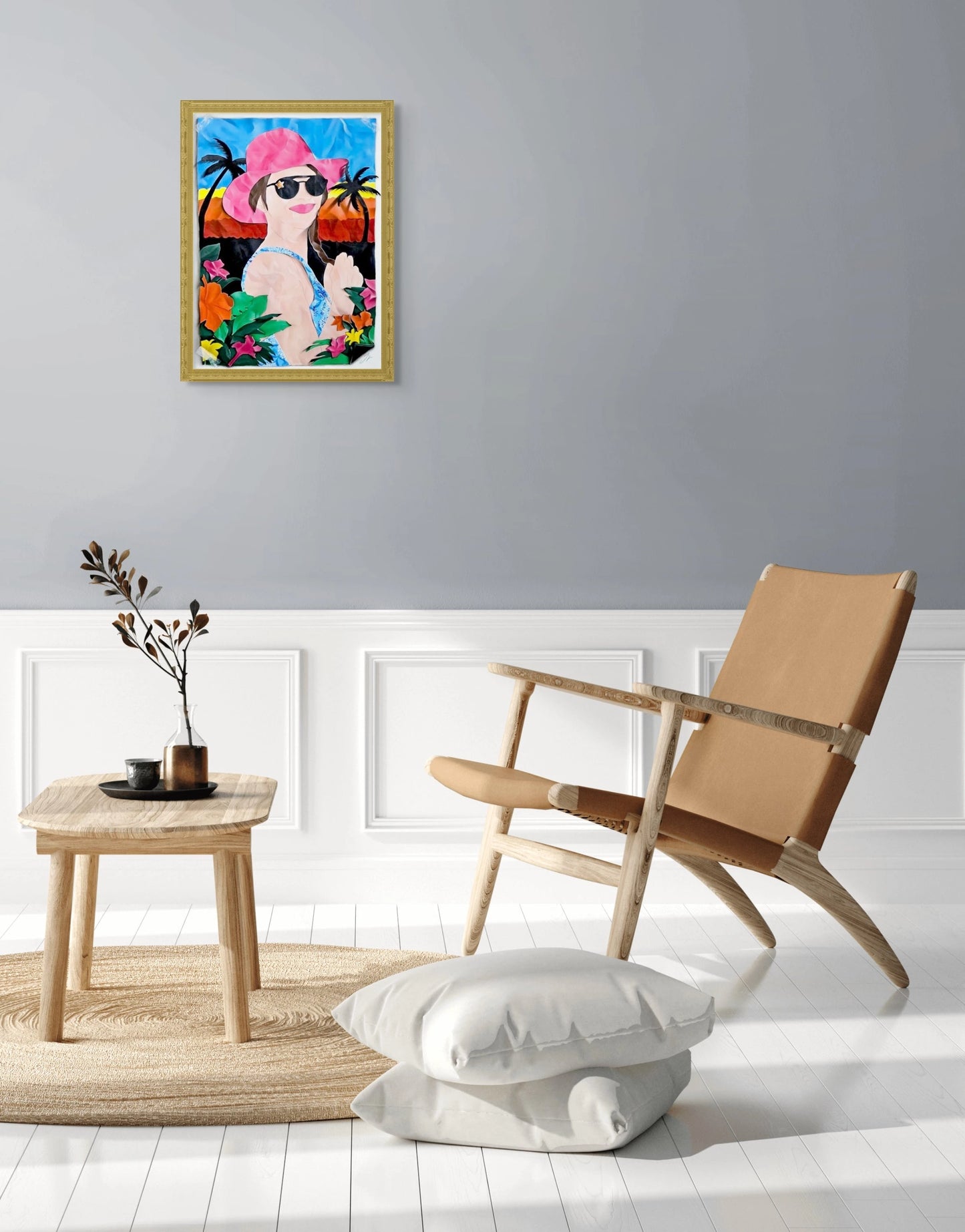 Sunset Paradise (trompe-l'oeil) by Jessica Renault Jessica Renault
