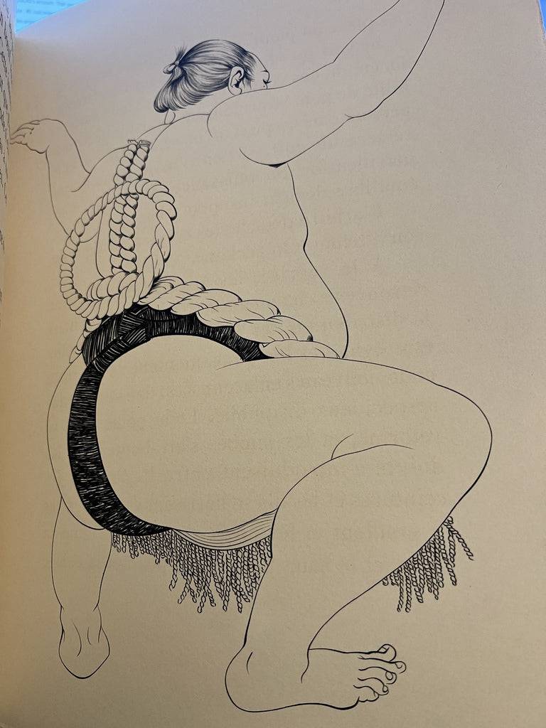 Jean Cocteau - Tsuguharu Foujita - Le Dragon des Mers - the sea dragon-xvii-drawing cocteau 藤田 嗣 治 by Jean Cocteau - Signature Fine Art