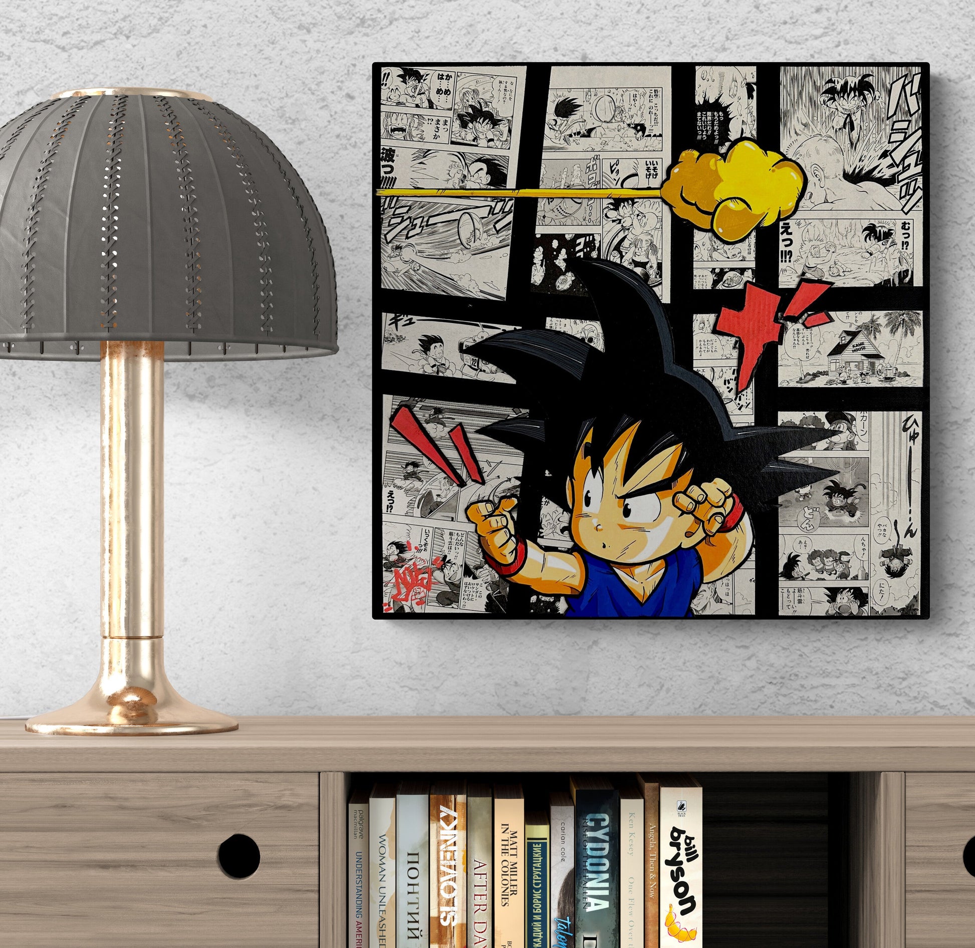 Dragon Ball Goku Blue by Moya Uno by Moya Uno - Signature Fine Art