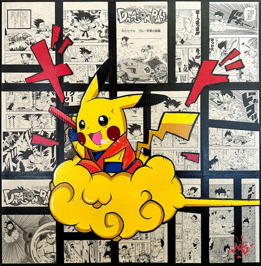 Pikachu x Goku Moya Uno