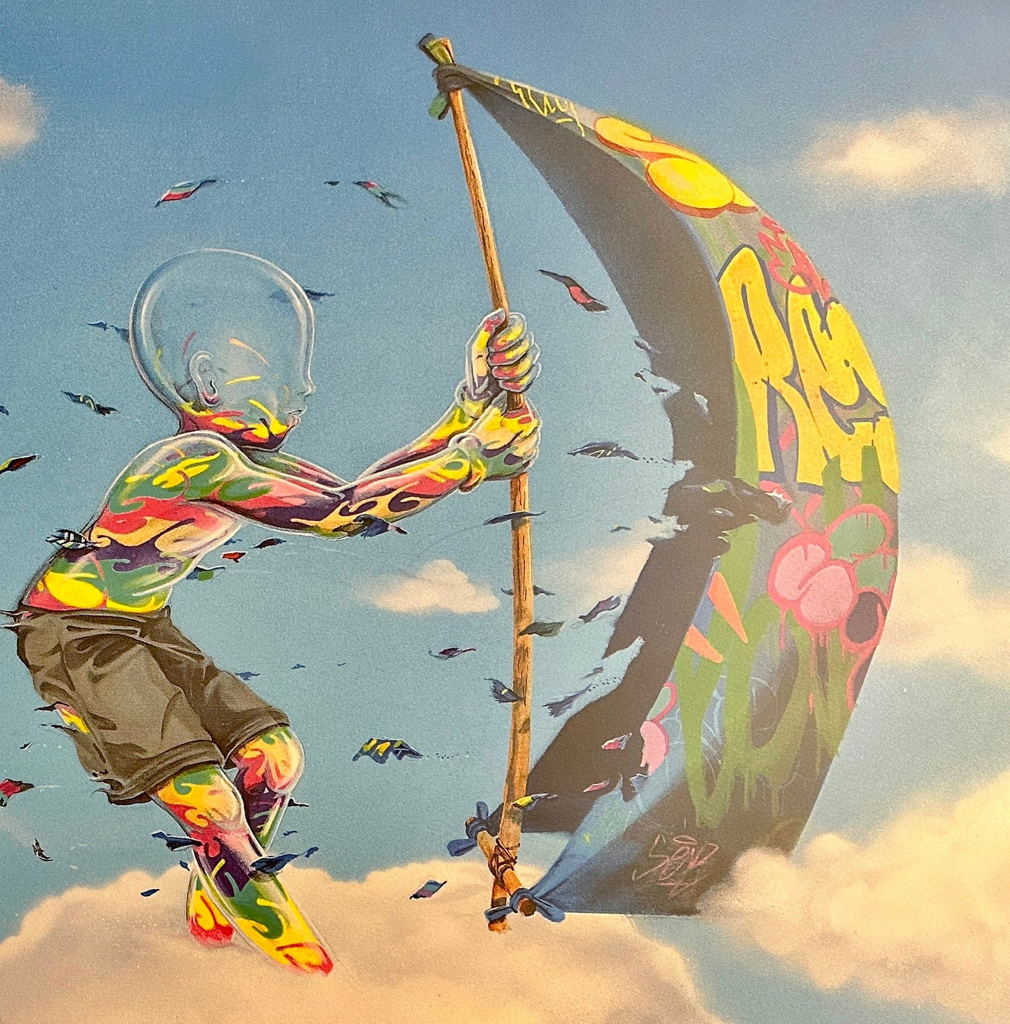 Into The Wind by Flog by Flog - Signature Fine Art