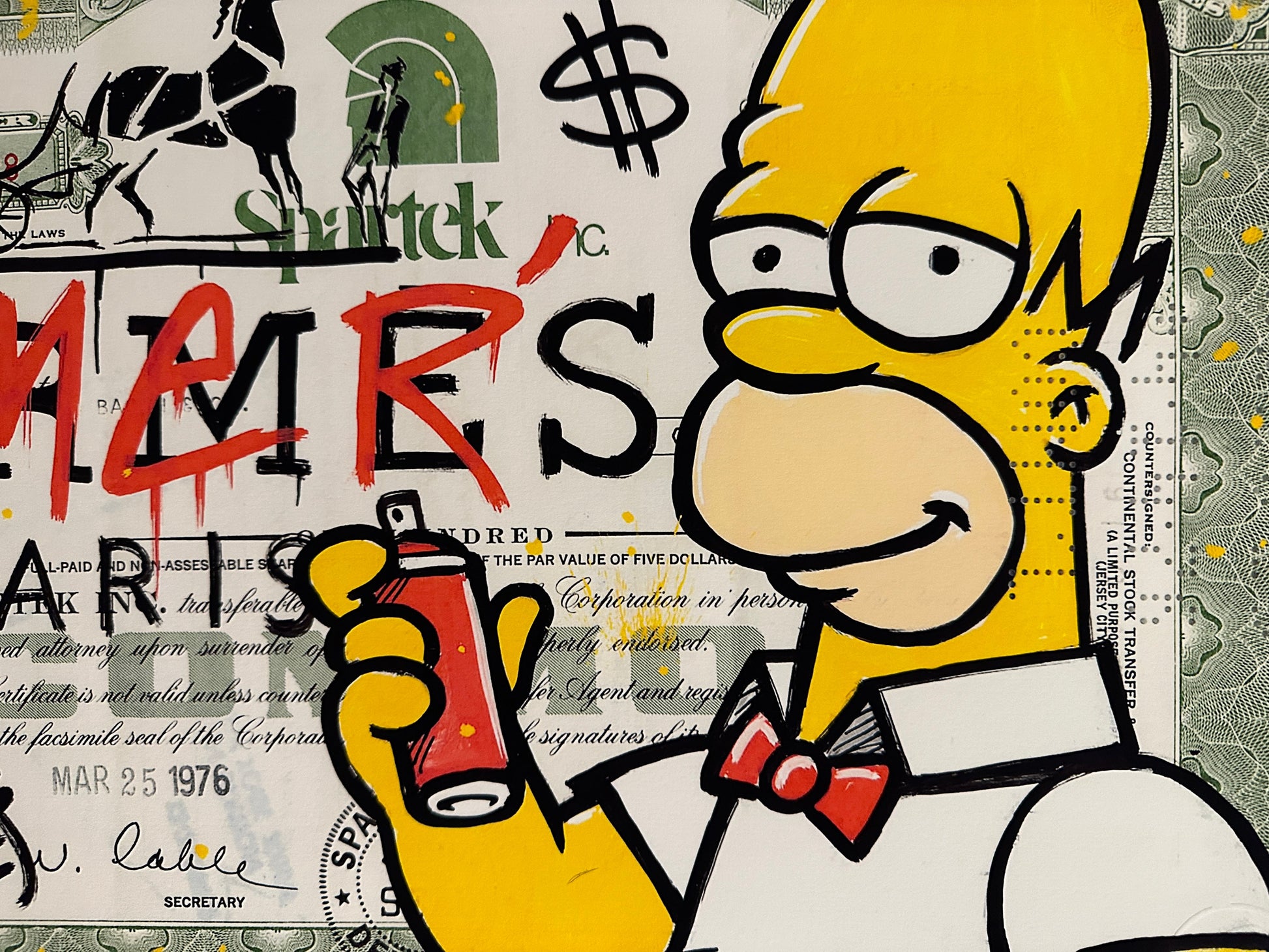 Homer Vandal by Daru (Limited Edition Print) by Daru - Signature Fine Art