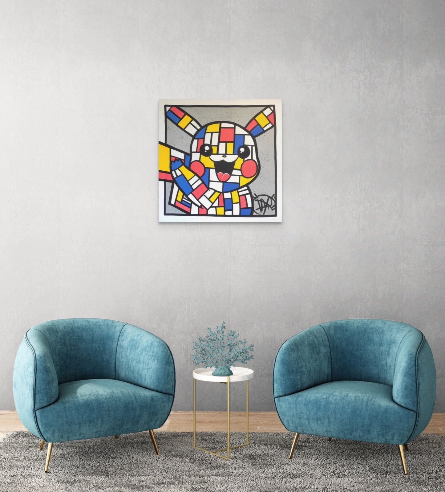 Pikachu Mondrian Daru