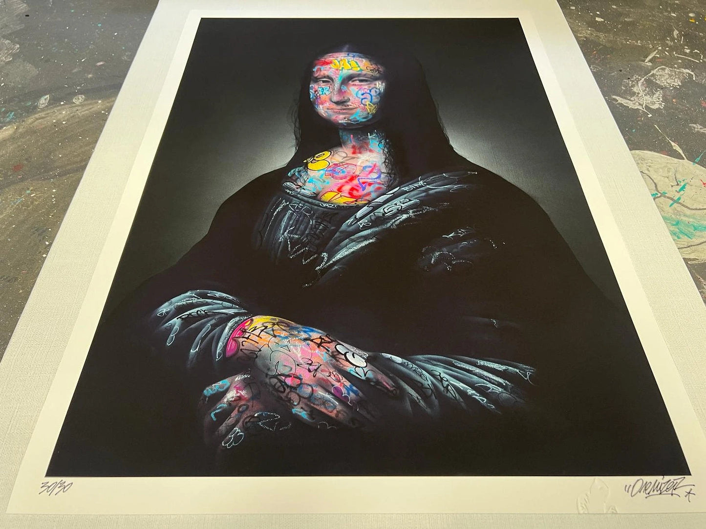 Mona Lisa Graffiti Onemizer