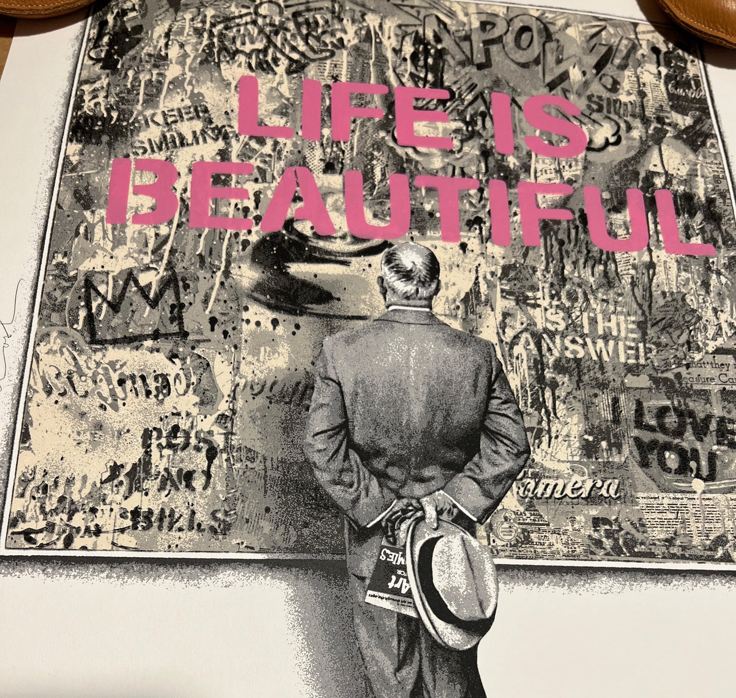 Street Connoisseur  (Screen print on paper) by Mr. Brainwash - Signature Fine Art
