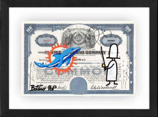 Miami Dolphins by Botero Pop - Signature Fine Art