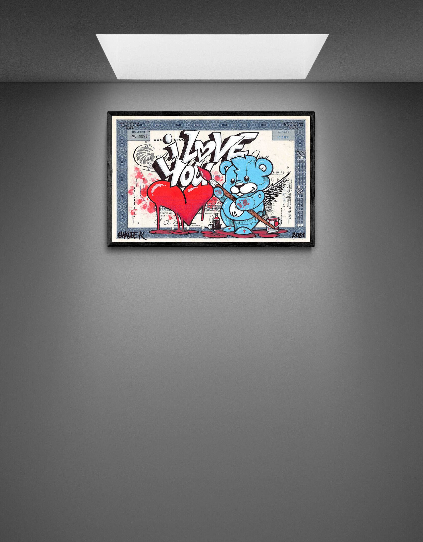 I love you (print) by Shadee K. - Signature Fine Art