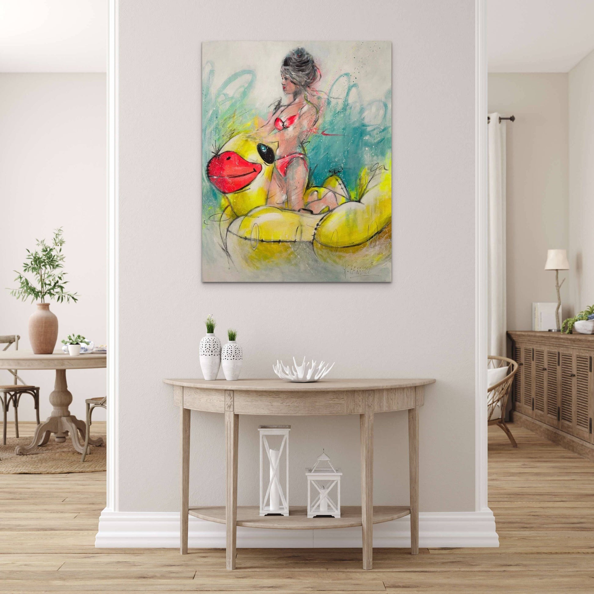 On The Waves To Miami by Katia Ferrari - Signature Fine Art