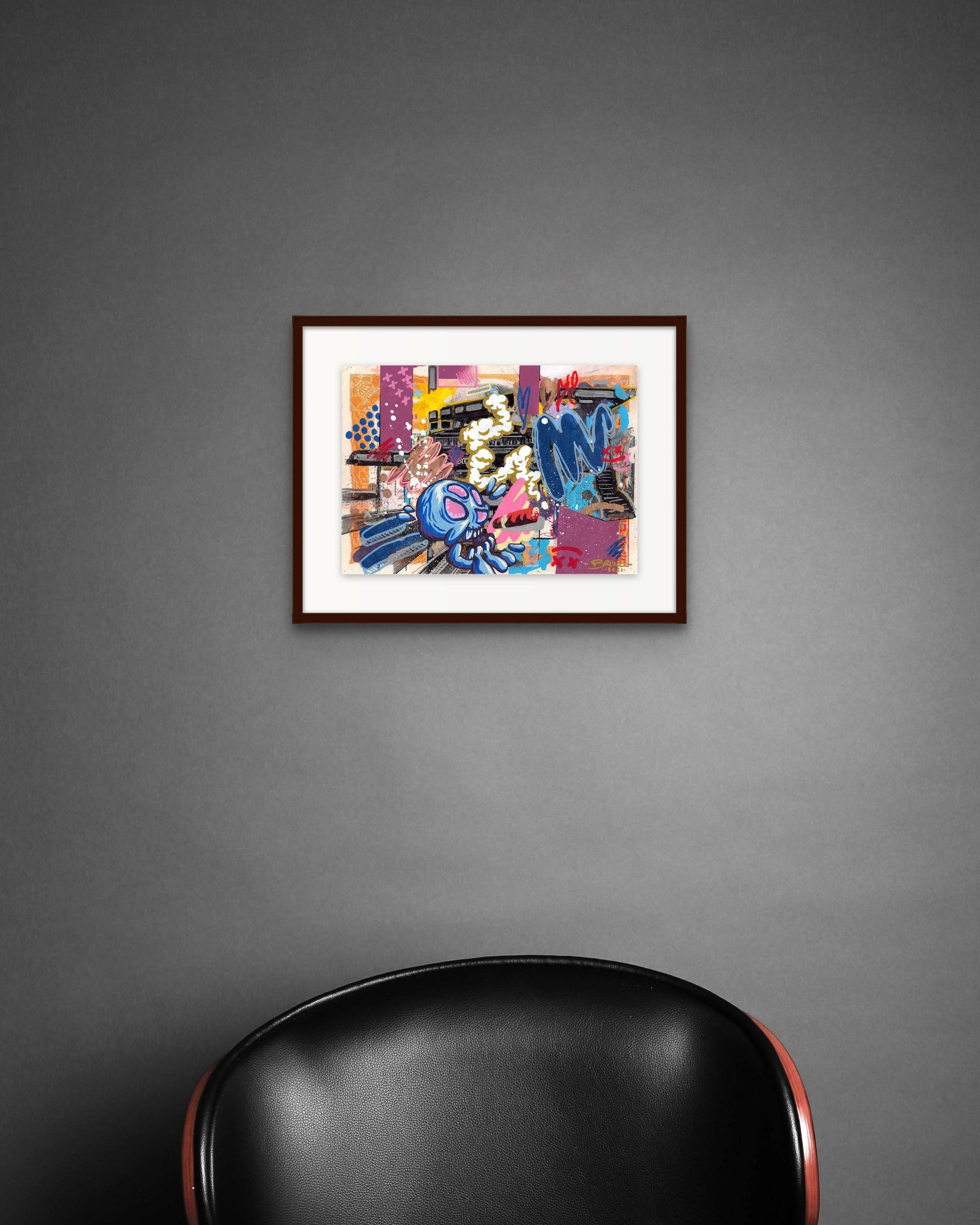 Smoking skull (avec Ig.B) by Brunograffer - Signature Fine Art