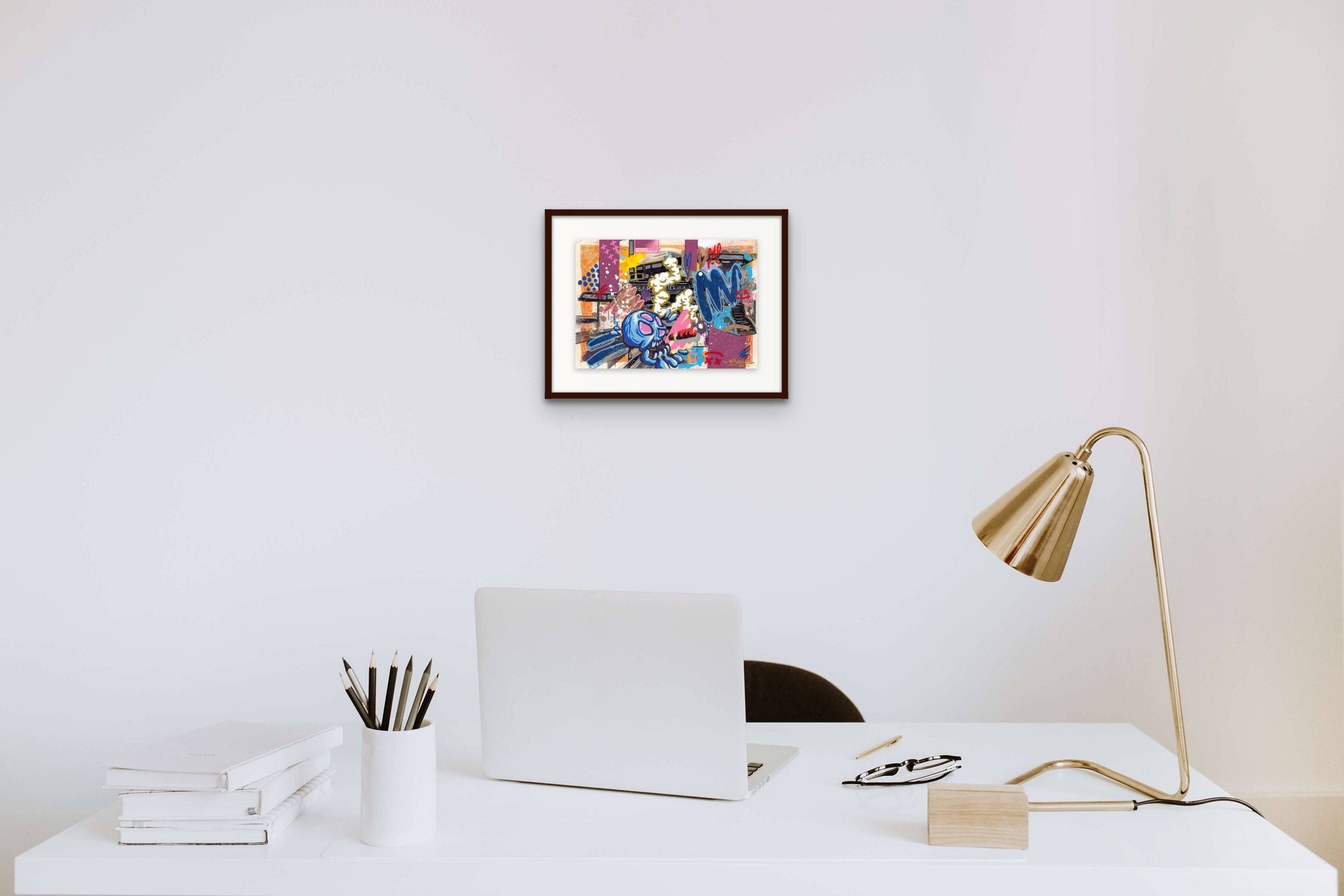 Smoking skull (avec Ig.B) - Limited Edition Print by Brunograffer - Signature Fine Art