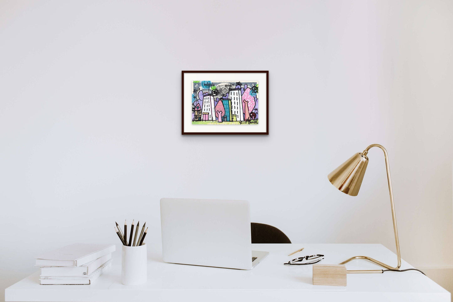 Young, I lived in a little little house by Micowel - Signature Fine Art
