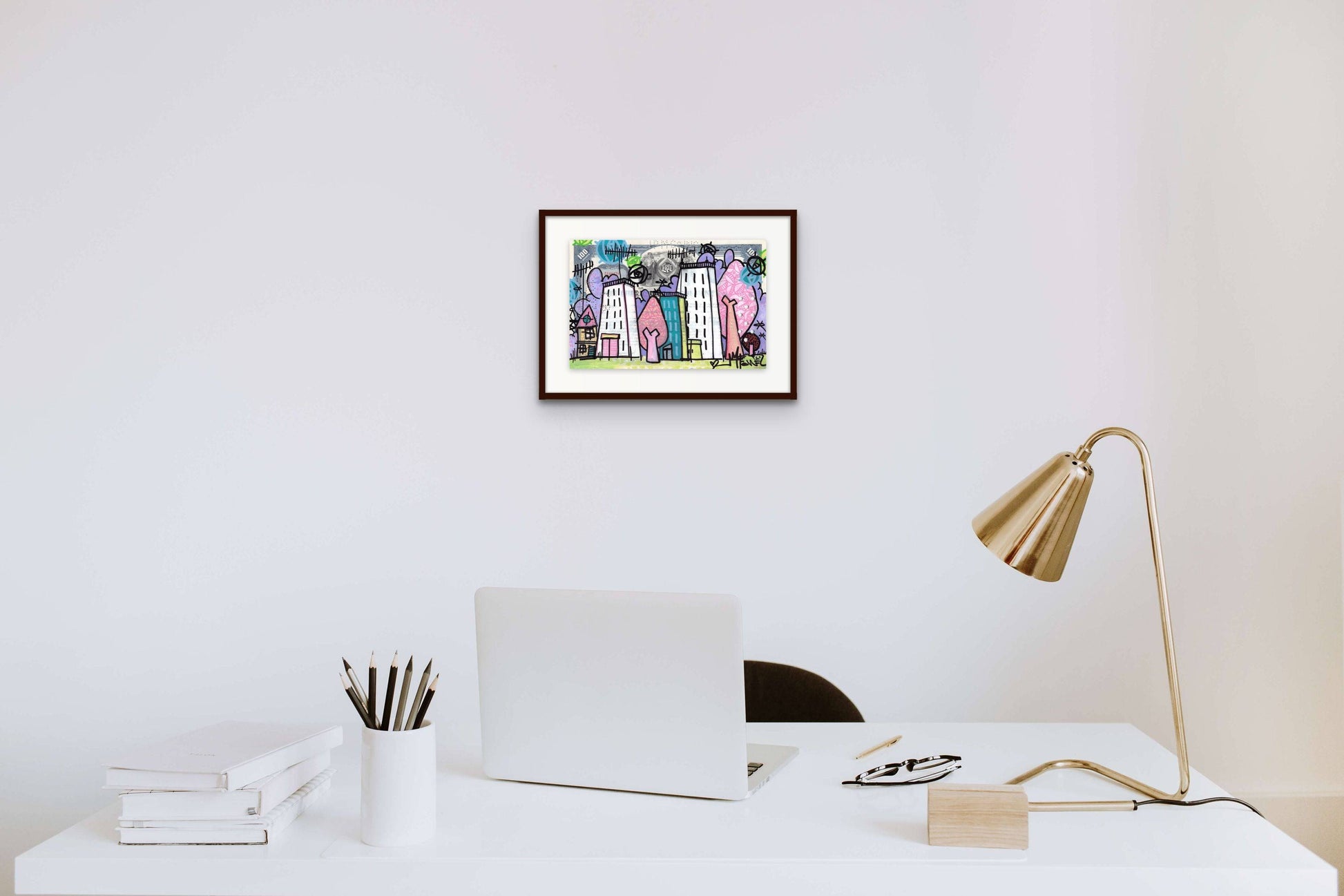 Young, I lived in a little little house by Micowel - Signature Fine Art